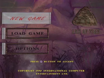 Ark of Time (EU) screen shot title